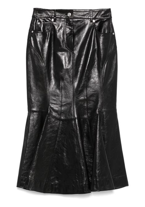 Black papiro leather skirt Maxmara sportmax - women